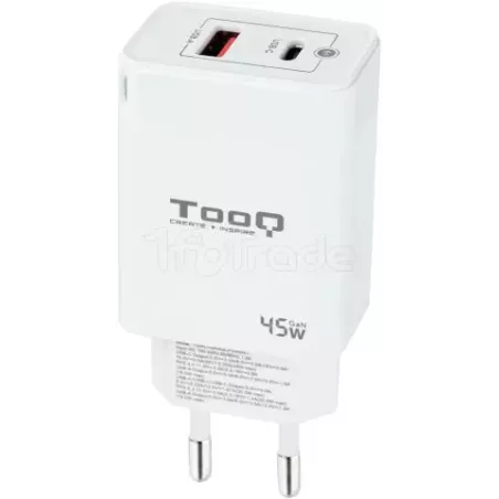 Chargeur secteur TooQ 1x port USB-A + 1x port USB-C… | MonPC.Store