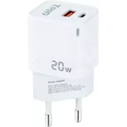 Chargeur secteur TooQ 1x port USB-A + 1x port USB-C… | MonPC.Store