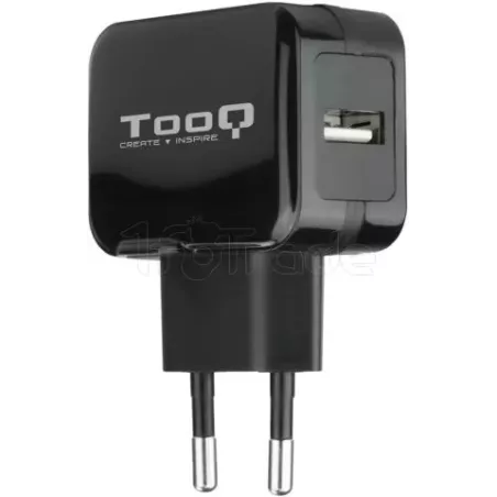 Chargeur secteur TooQ 1 port USB 12W (Noir) | MonPC.Store