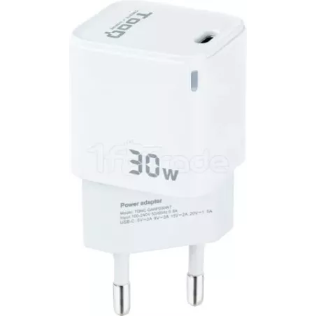 Chargeur secteur TooQ TQWC-GANPD30 1 port USB-C 30W… | MonPC.Store