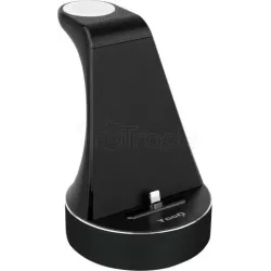 Chargeur sans fil TooQ pour Apple Watch et iPhone (Noir) | MonPC.Store