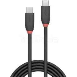 CâbleLindyBlack Line USB 3.2 type C M/M 1m (Noir) | MonPC.Store