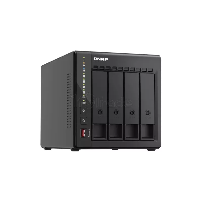Serveur NASQnapTS-453E8Go - 4 baies (Noir) | MonPC.Store