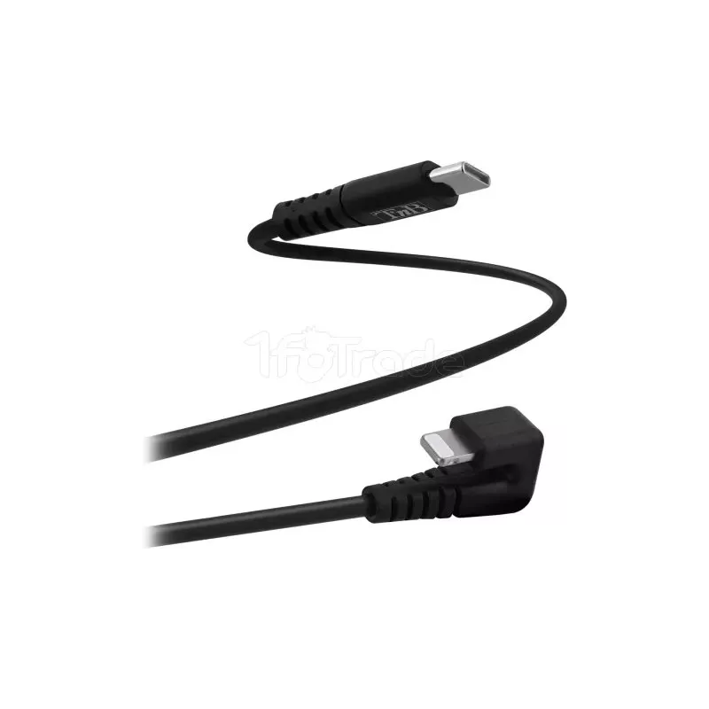 CâbleT'nBUSB type C - Lightning M/M 2m coudé 180° (Noir) | MonPC.Store