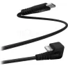 CâbleT'nBUSB type C - Lightning M/M 2m coudé 180° (Noir) | MonPC.Store