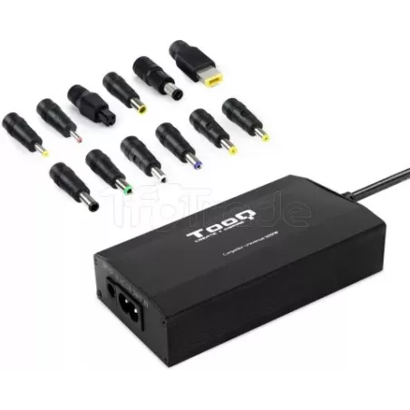 Chargeur universel TooQ 100W - 12 embouts (Noir) | MonPC.Store