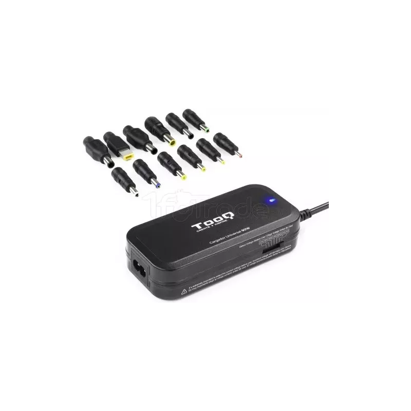 Chargeur universel manuel TooQ 90W - 12 embouts | MonPC.Store