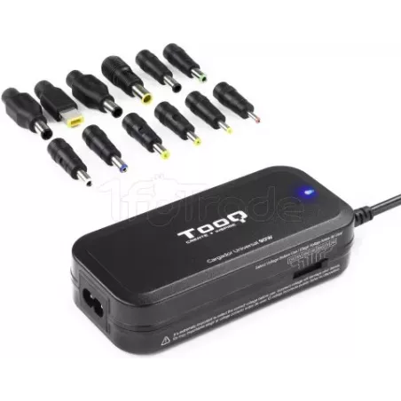 Chargeur universel manuel TooQ 90W - 12 embouts | MonPC.Store