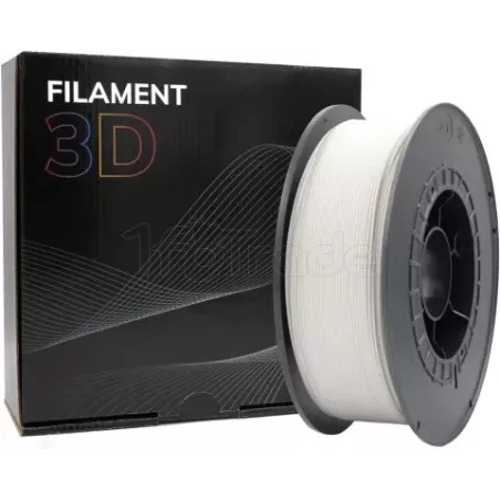 Bobine de Filament PLA 3D Blanc Ø1,75mm - 1kg | MonPC.Store
