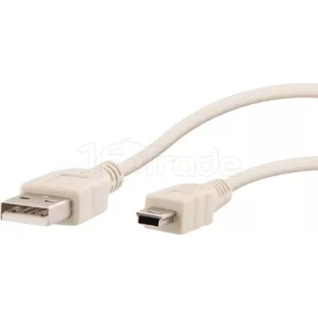 CableT'nBUSB 2.0 type A - Mini B M/M 1m (Blanc) | MonPC.Store