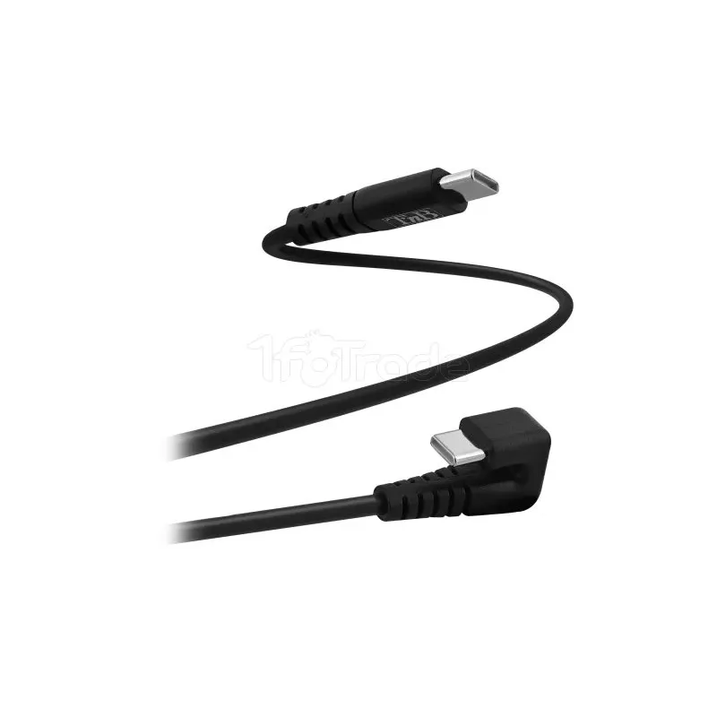 Cable USB-CT'nBM/M 2m coudé 180° (Noir) | MonPC.Store