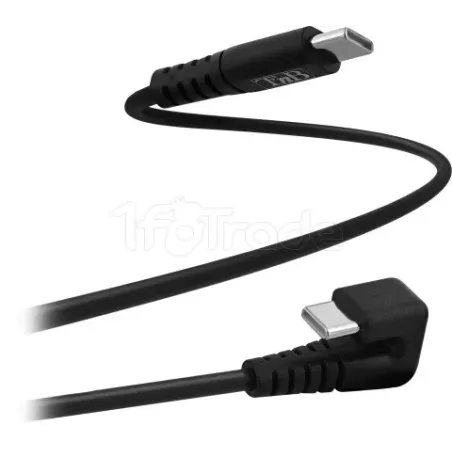 Cable USB-CT'nBM/M 2m coudé 180° (Noir) | MonPC.Store