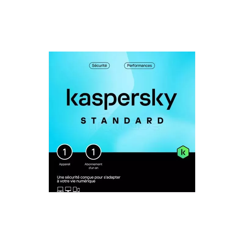KasperskyStandard - 1 appareil / 1 an (OEM) | MonPC.Store