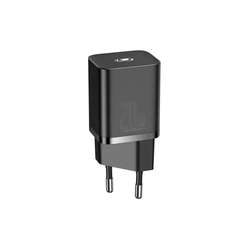 Chargeur secteurBaseusSuper Si 1x port USB-C 20W (Noir) | MonPC.Store