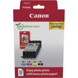 Pack 4 cartouches d'encreCanonCLI-581 Photo Value… | MonPC.Store