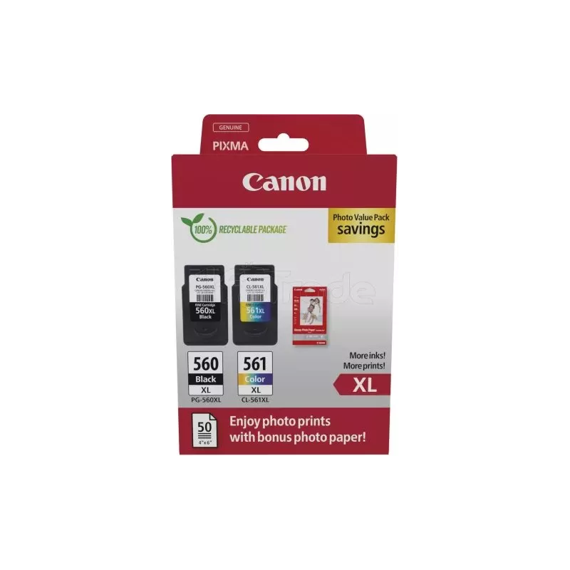 Pack 2 cartouches d'encreCanonPG-560XL/CL-561XL Photo… | MonPC.Store
