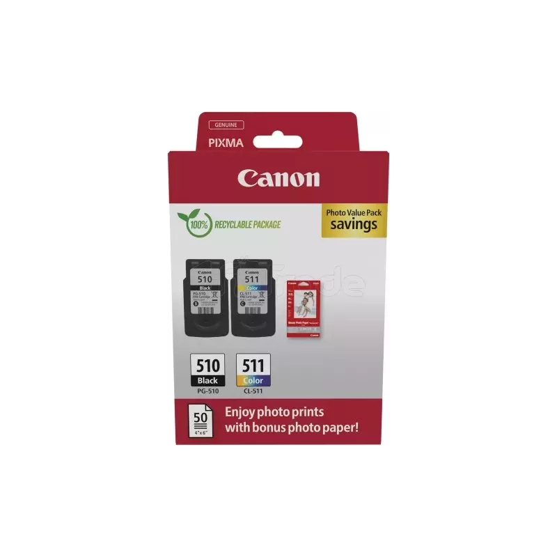 Pack 2 cartouches d'encreCanonPG-510/CL-511 (Noir +… | MonPC.Store