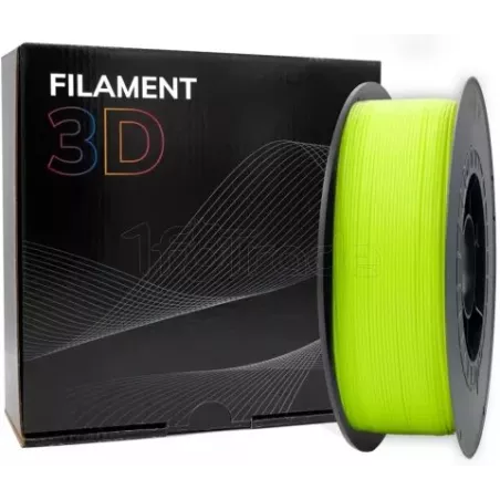 Bobine de Filament PLA 3D Jaune fluo Ø1,75mm - 1kg | MonPC.Store