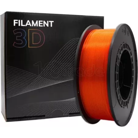 Bobine de Filament PLA 3D Orange fluo Ø1,75mm - 1kg | MonPC.Store
