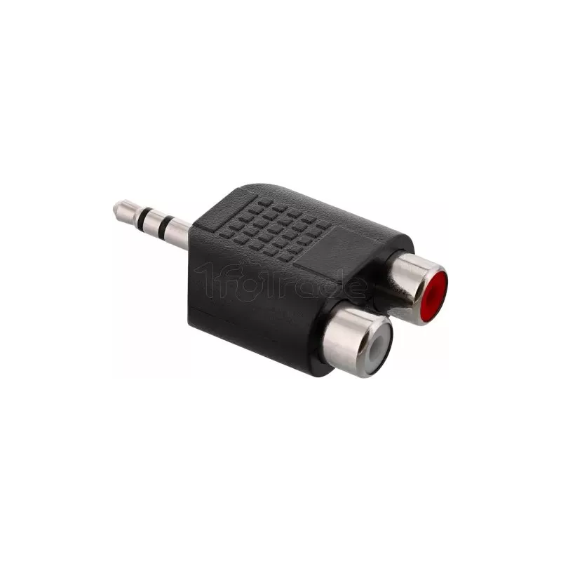 AdaptateurT'nBJack 3.5mm mâle vers 2x RCA femelle (Noir) | MonPC.Store