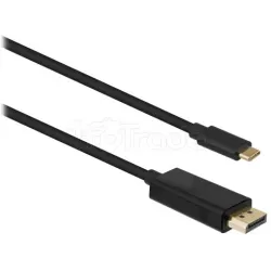 Cable adaptateur USB-CT'nBvers DisplayPort 2m M/M (Noir) | MonPC.Store