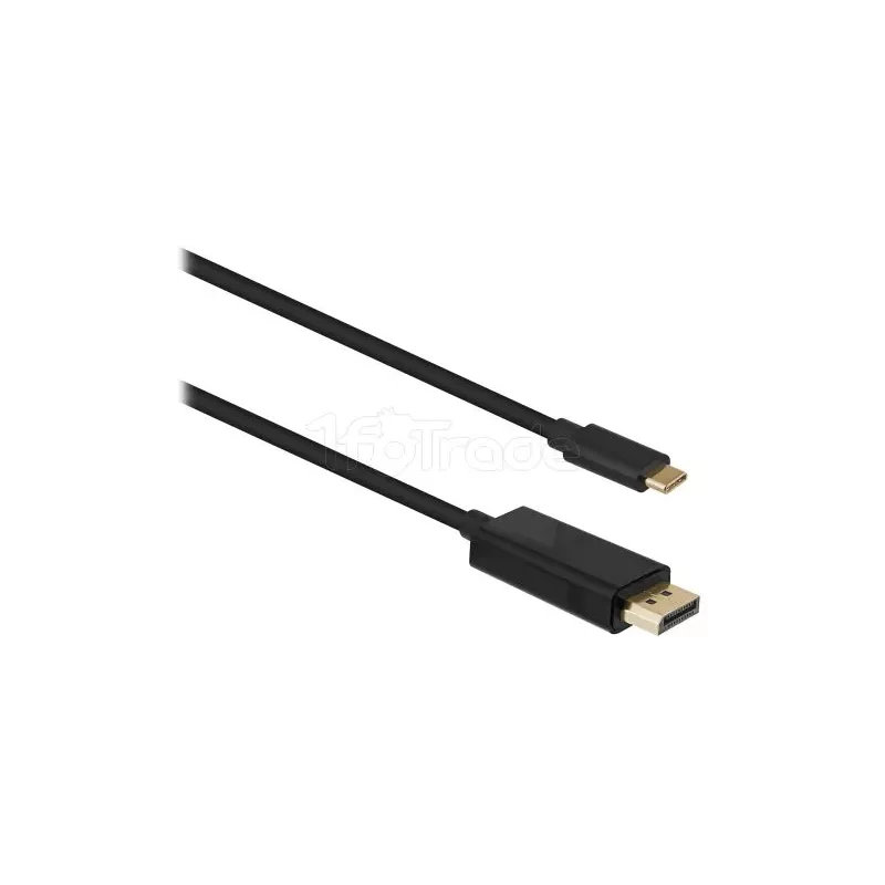 Cable adaptateur USB-CT'nBvers DisplayPort 2m M/M (Noir) | MonPC.Store