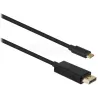 Cable adaptateur USB-CT'nBvers DisplayPort 2m M/M (Noir) | MonPC.Store