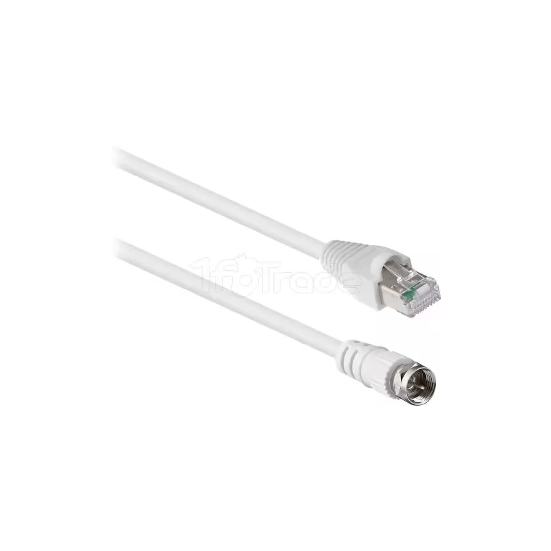 Câble antenne Coaxial-FT'nBvers RJ 45 2m M/M (Blanc) | MonPC.Store