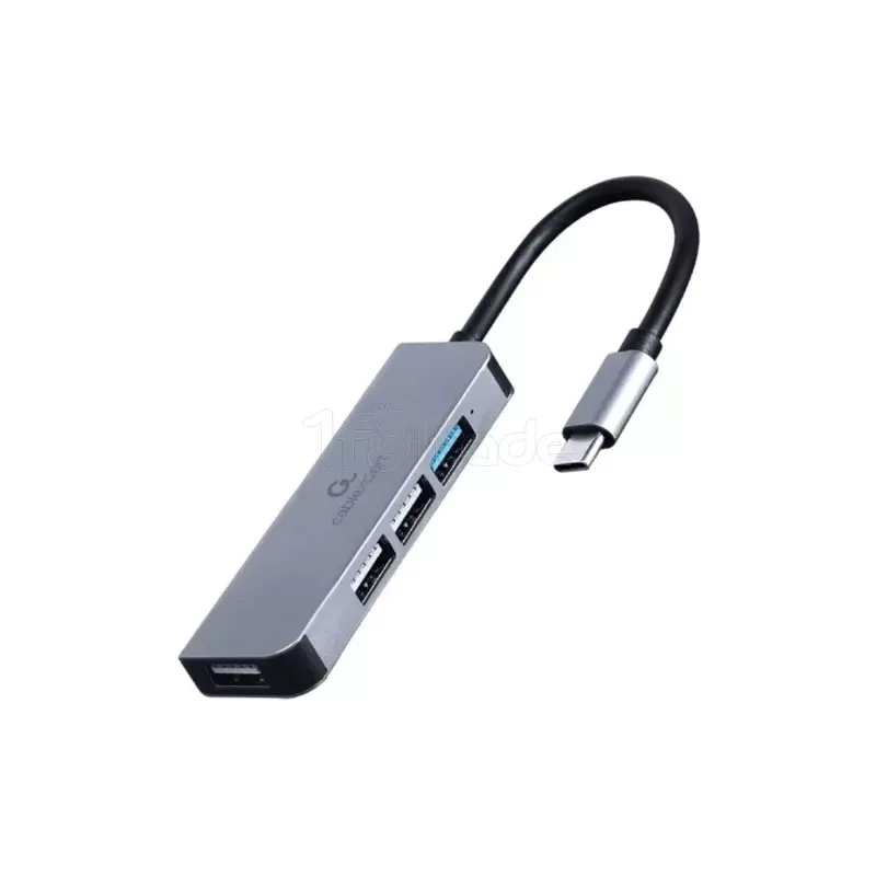 Hub USB-C 3.1CableXpert- 4 ports (Gris) | MonPC.Store