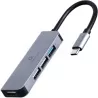 Hub USB-C 3.1CableXpert- 4 ports (Gris) | MonPC.Store