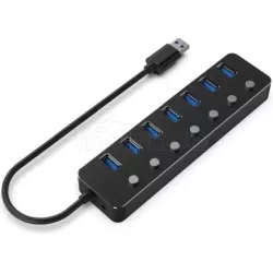 Hub USB 3.1Gembird- 7 ports avec interrupteurs (Noir) | MonPC.Store