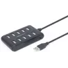 Hub USB 2.0Gembird- 10 ports (Noir) | MonPC.Store