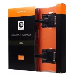 Cable DVI-DD2 Diffusion1,50m M/M (Noir) | MonPC.Store