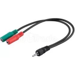 Cable audioD2 DiffusionJack 3,5mm Mâle vers 2 x Jack… | MonPC.Store