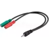 Cable audioD2 DiffusionJack 3,5mm Mâle vers 2 x Jack… | MonPC.Store