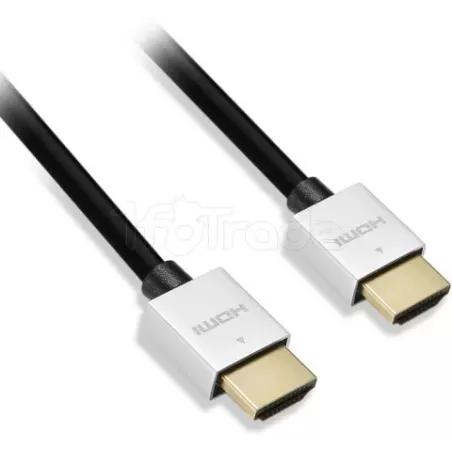 Cable HDMI 2.0D2 Diffusion1.5m M/M Ultra Fin (Noir) | MonPC.Store