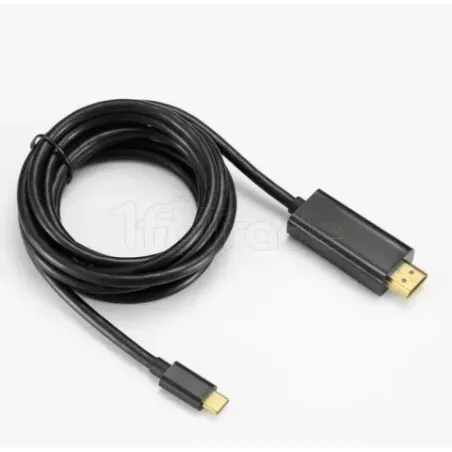 Cable HDMID2 Diffusionvers USB-C 2m M/M (Noir) | MonPC.Store