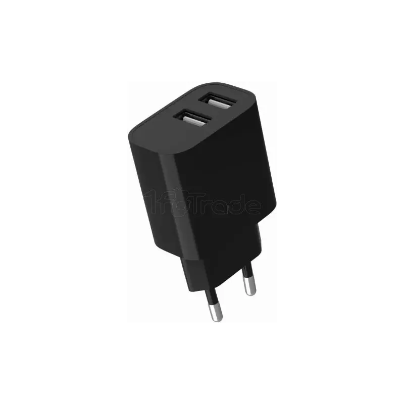 Chargeur secteurGembird2x ports USB-A (Noir) | MonPC.Store