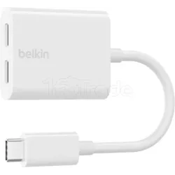Adaptateur AudioBelkinRockStar USB-C (Blanc) | MonPC.Store