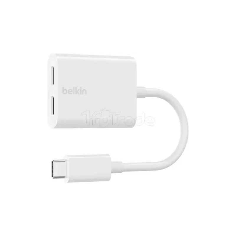 Adaptateur AudioBelkinRockStar USB-C (Blanc) | MonPC.Store