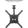 Support de montage au Plafond Tooq pour écrans 23"-55 | MonPC.Store