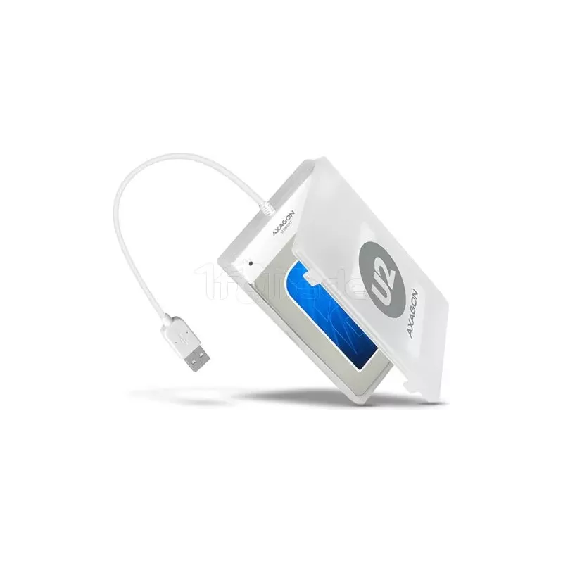 Boitier externe USB 2.0AxagonADSA-1S- S-ATA 2,5" (Blanc) | MonPC.Store