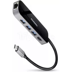 Station d'accueil portable USB-C 3.0AxagonHMC-6GL(Noir) | MonPC.Store