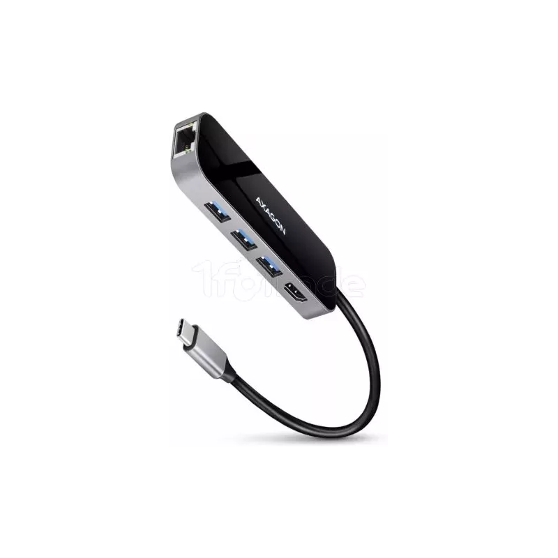 Station d'accueil portable USB-C 3.0AxagonHMC-6GL(Noir) | MonPC.Store