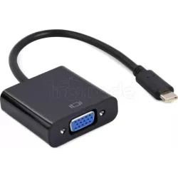 ConvertisseurCableXpertUSB-C vers VGA M/F 15cm (Noir) | MonPC.Store