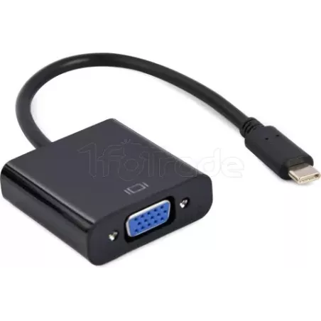 ConvertisseurCableXpertUSB-C vers VGA M/F 15cm (Noir) | MonPC.Store