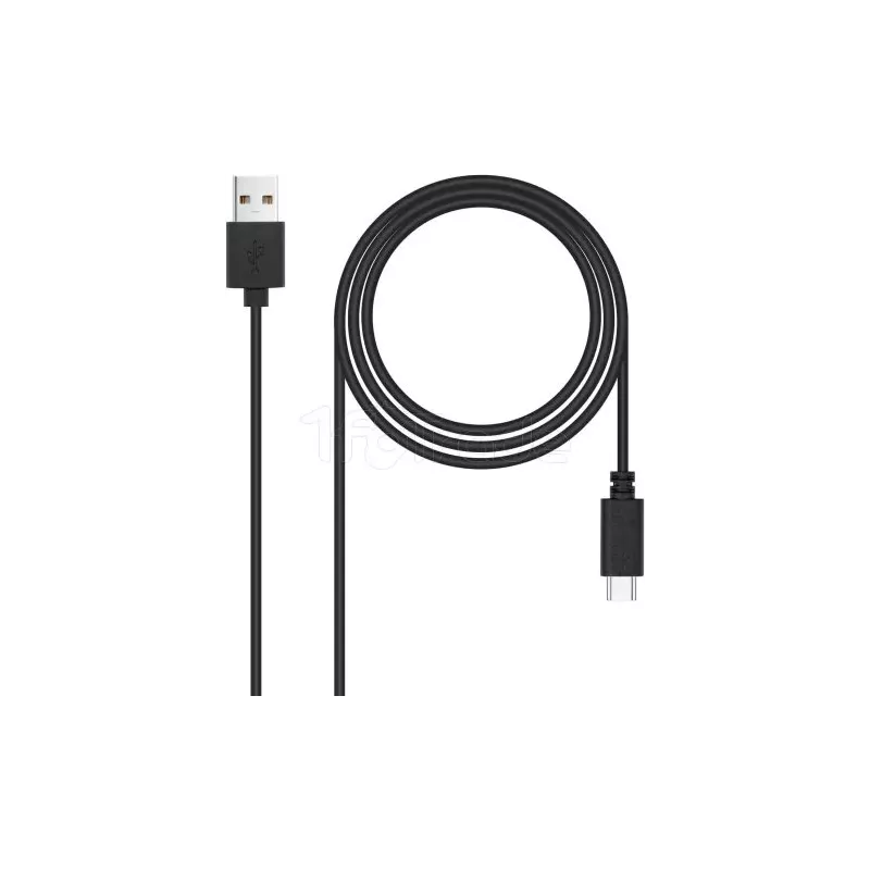 CâbleNanocableUSB-A/C 2.0 M/M 1m (Noir) | MonPC.Store