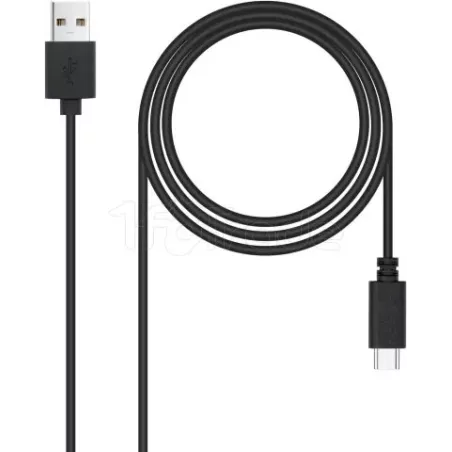 CâbleNanocableUSB-A/C 2.0 M/M 2m (Noir) | MonPC.Store