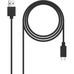 CâbleNanocableUSB-A/C 2.0 M/M 3m (Noir) | MonPC.Store