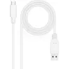 CâbleNanocableUSB-A/C 2.0 M/M 1m (Blanc) | MonPC.Store